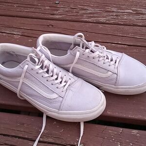 Lavendar Leather Vans